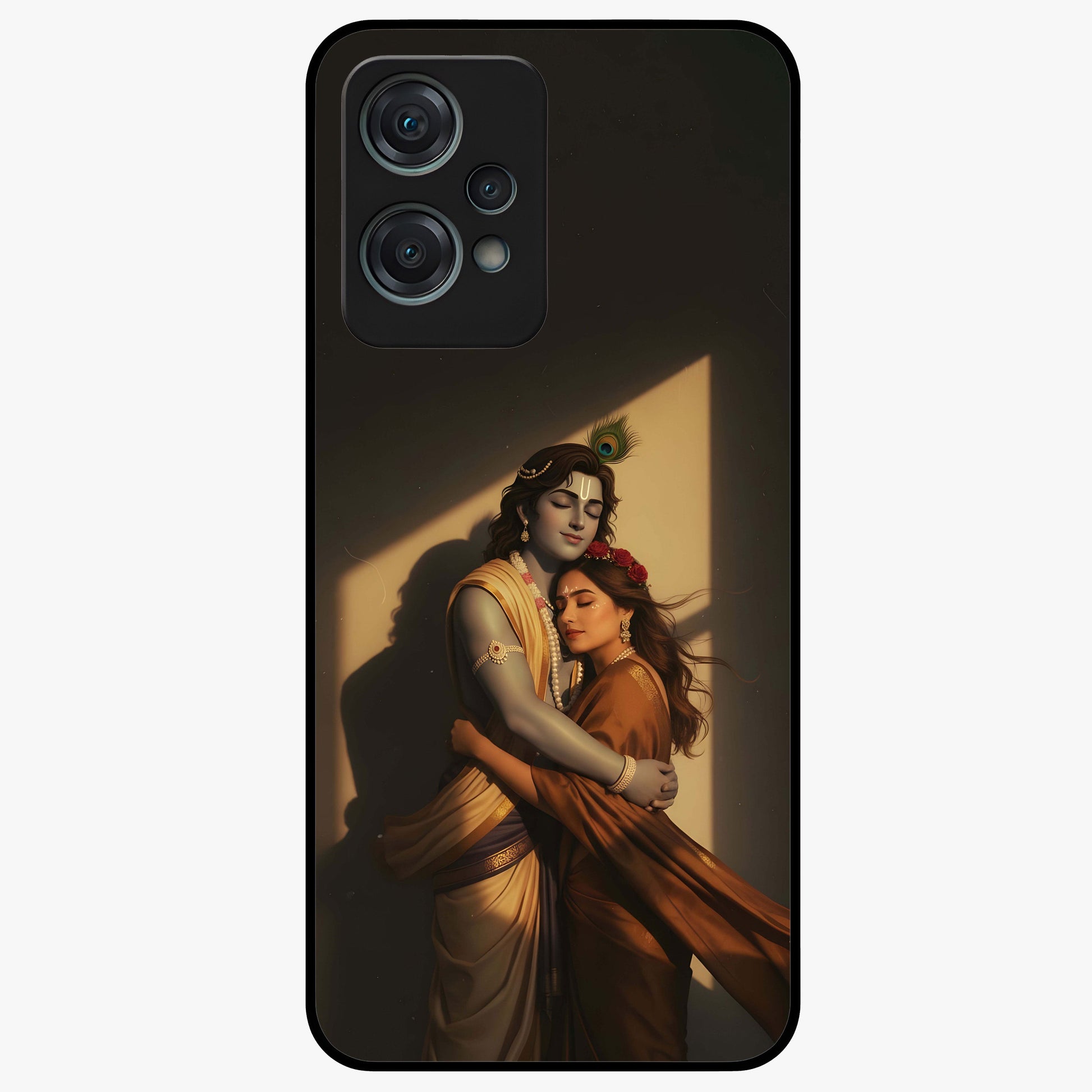 Divine Eternal Love Glass Case for 1+Nord Ce 2 Lite elegant front view featuring romantic spiritual artwork in soft tones