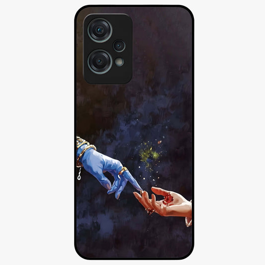 Divine Touch Eternal Glass Case for 1+Nord Ce 2 Lite graceful front view featuring timeless spiritual artwork