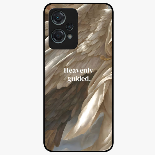 Divine Winged Grace Glass Case for 1+Nord Ce 2 Lite graceful front view featuring timeless spiritual artwork