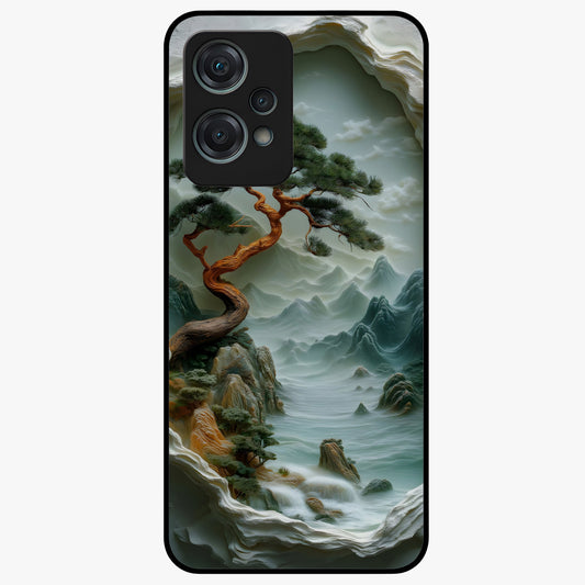 Eternal Nature Spirit Glass Case for 1+Nord Ce 2 Lite serene front view featuring earthy nature inspired artwork