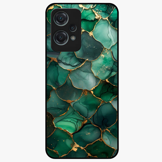 Geometric Polyester Pattern Glass Case for 1+Nord Ce 2 Lite modern front view featuring abstract geometric pattern artwork