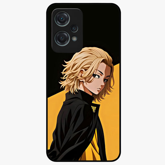 Golden Shadow Commander Glass Case for 1+Nord Ce 2 Lite powerful front view featuring dramatic commander themed artwork