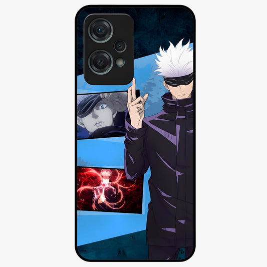 Infinite Curse Sorcerer Glass Case for 1+Nord Ce 2 Lite showing full back design in clean flat view with dark sorcerer artwork and glossy glass finish.