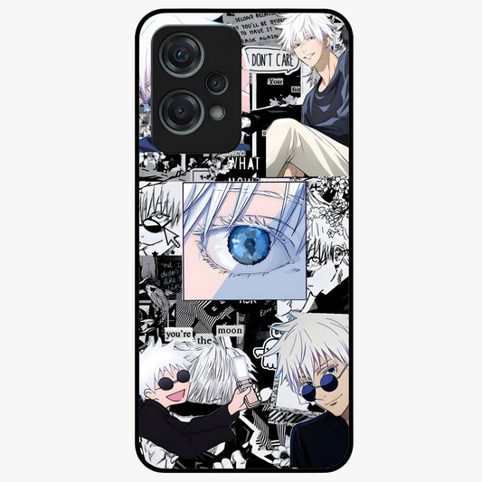 Infinity Sorcerer Chaos Glass Case for 1+Nord Ce 2 Lite showing full back design in clean flat view with chaotic sorcerer artwork and glossy glass finish.
