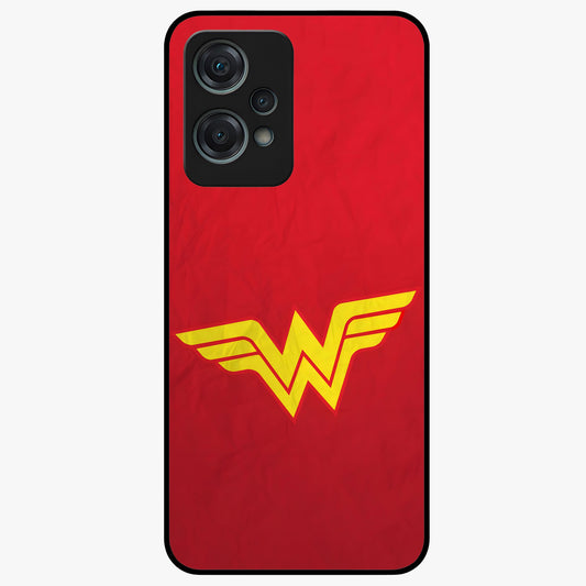 Legendary Wonder Power Glass Case for 1+Nord Ce 2 Lite dynamic front view featuring bold superhero inspired artwork