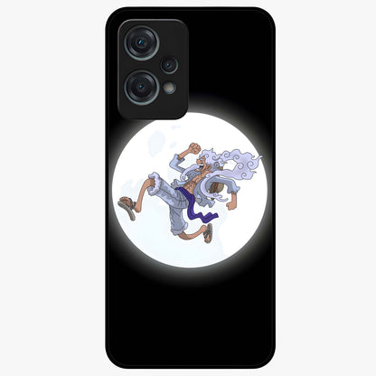 Moonlit Freedom Dance Glass Case for 1+Nord Ce 2 Lite artistic front view featuring expressive silhouette artwork under moonlight