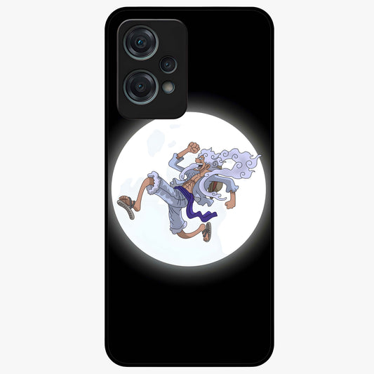 Moonlit Freedom Dance Glass Case for 1+Nord Ce 2 Lite artistic front view featuring expressive silhouette artwork under moonlight