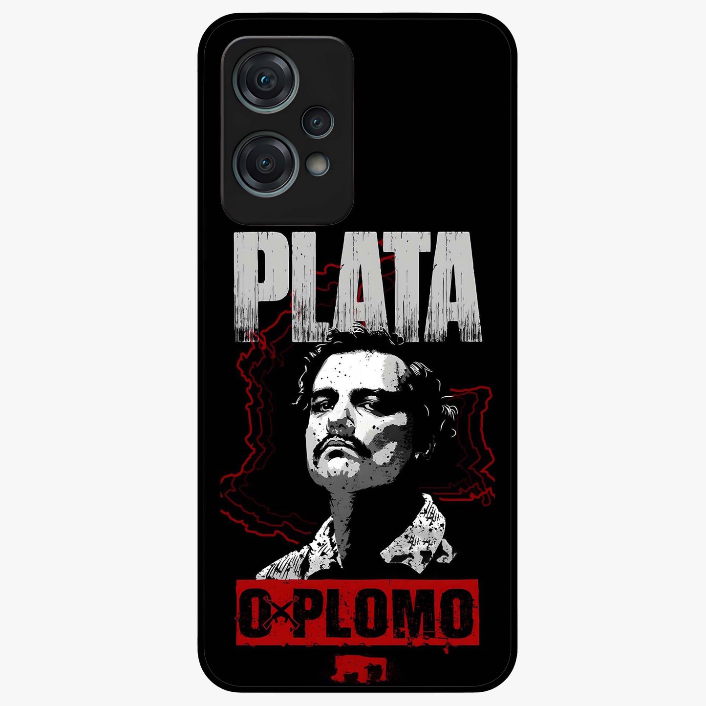 Notorious Crime Empire Glass Case for 1+Nord Ce 2 Lite bold front view featuring edgy crime inspired artwork