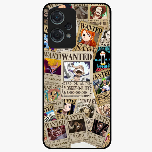 Pirate Wanted Legends Glass Case for 1+Nord Ce 2 Lite bold front view featuring legendary pirate themed artwork