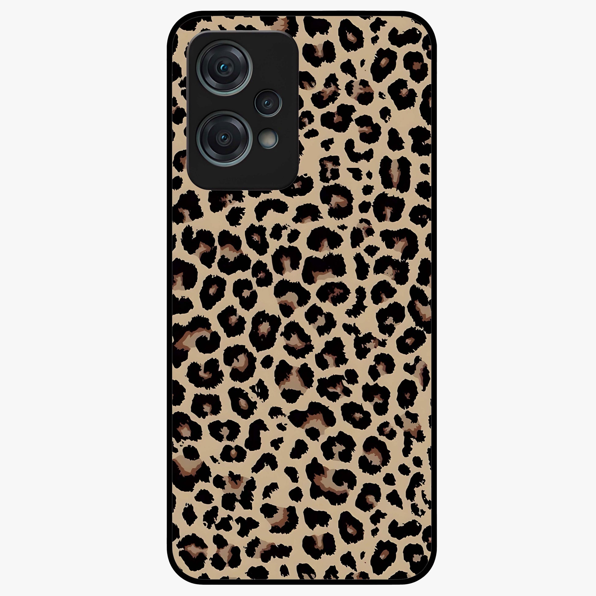 Savage Chic Pattern Glass Case for 1+Nord Ce 2 Lite stylish front view featuring bold patterned artwork with edgy vibe