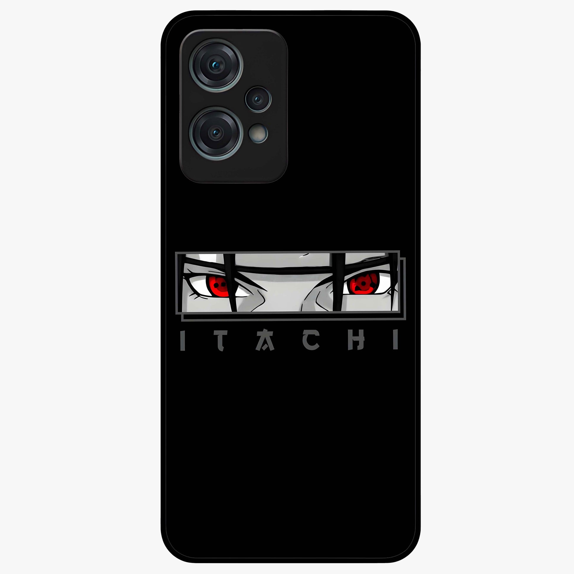 Scarlet Gaze Dominance Glass Case for 1+Nord Ce 2 Lite dramatic front view featuring intense red themed artwork