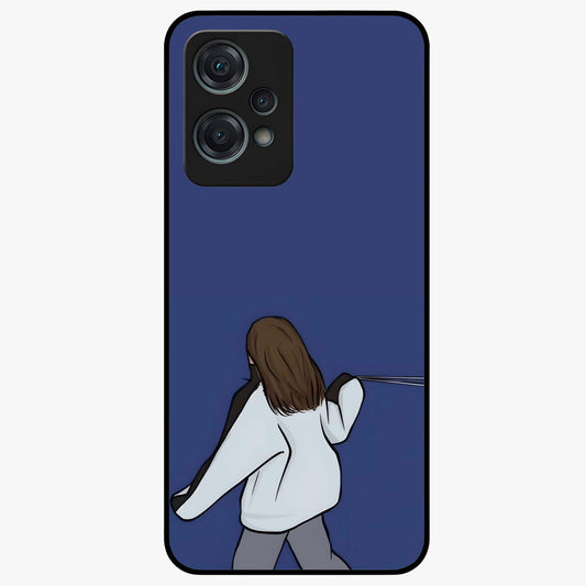 Silent Distance Love Glass Case for 1+Nord Ce 2 Lite emotional front view featuring romantic artwork in soft muted tones