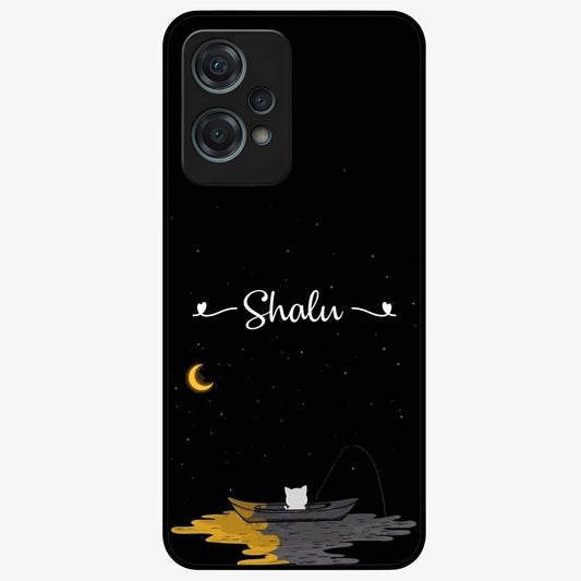 Silent Night Row Glass Case for 1+Nord Ce 2 Lite dramatic front view featuring night themed artistic artwork