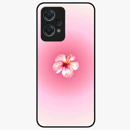 Soft Petal Serenity Glass Case for 1+Nord Ce 2 Lite elegant front view featuring gentle floral artwork in muted tones