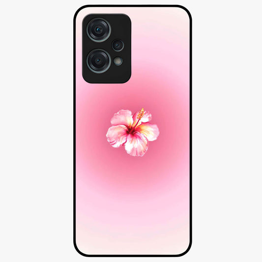 Soft Petal Serenity Glass Case for 1+Nord Ce 2 Lite elegant front view featuring gentle floral artwork in muted tones