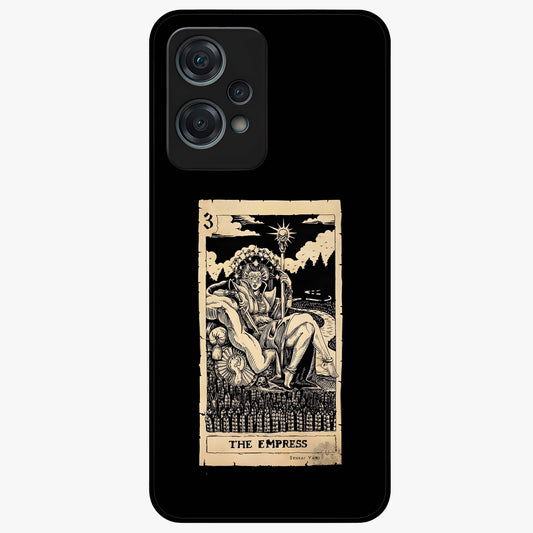 The Empress Glass Case for 1+Nord Ce 2 Lite regal front view featuring royal inspired artistic artwork