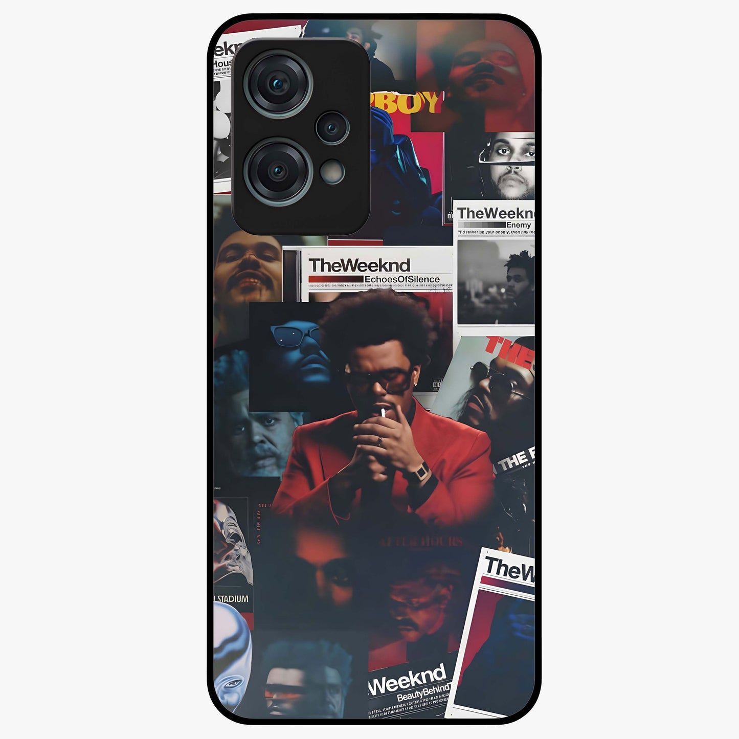 The Weeknd Glass Case for 1+Nord Ce 2 Lite stylish front view featuring music inspired artistic artwork