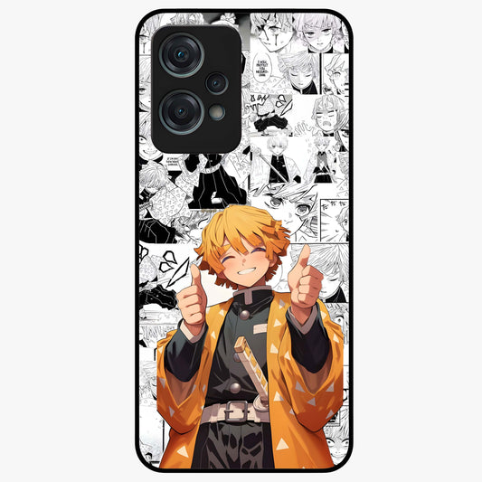Thunder Smile Hero Glass Case for 1+Nord Ce 2 Lite bold front view featuring powerful hero inspired artwork with electric tones