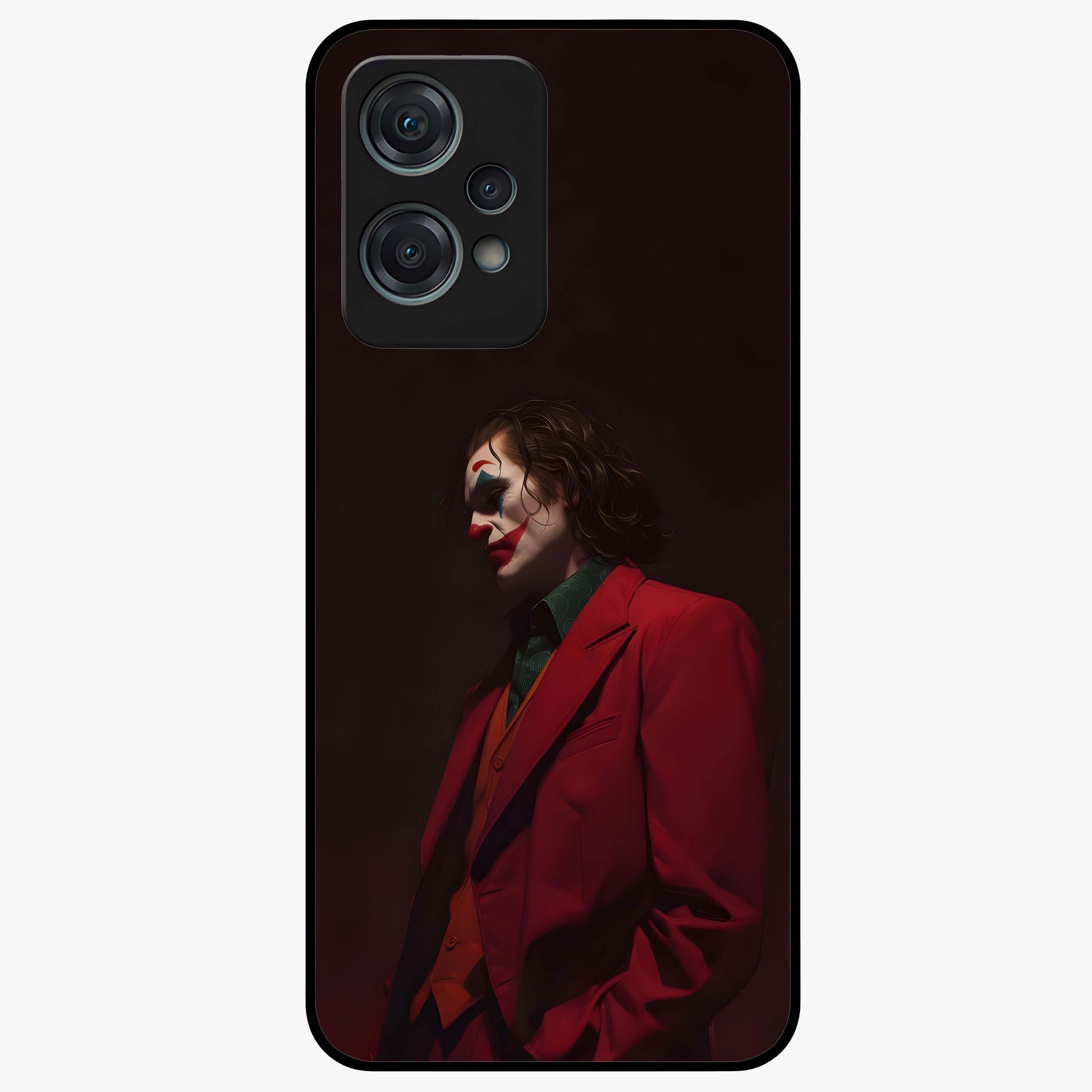 Tragic Chaos King Glass Case for 1+Nord Ce 2 Lite dramatic front view featuring intense dark themed artwork