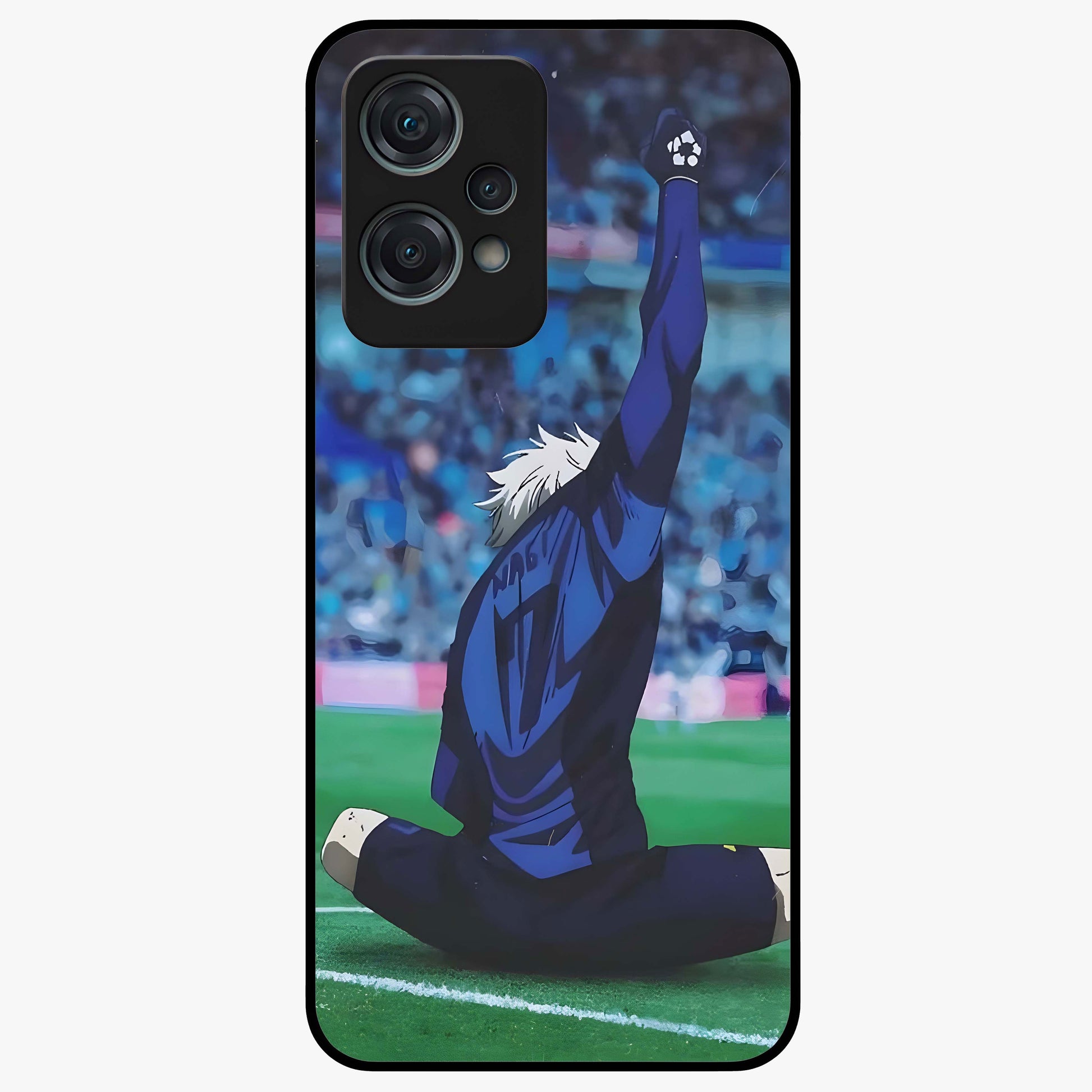 Victory Silence Anthem Glass Case for 1+Nord Ce 2 Lite bold front view featuring powerful motivational themed artwork