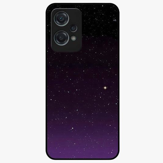 Violet and Black Shade Glass Case for 1+Nord Ce 2 Lite striking front view featuring deep violet and black gradient artwork