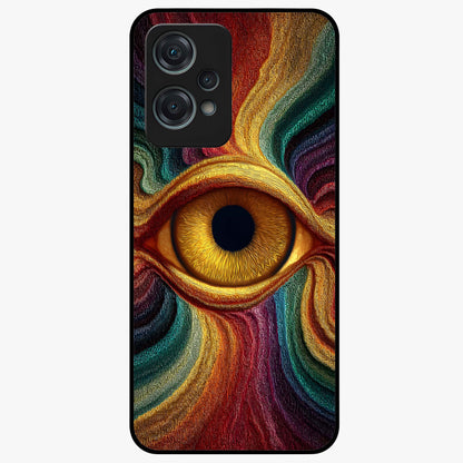 Visionary Flame Core Glass Case for 1+Nord Ce 2 Lite intense front view featuring fiery flame inspired artwork