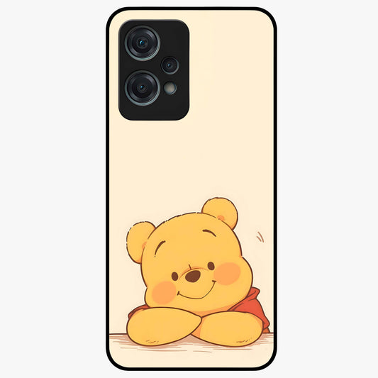Winniethe Pooh Glass Case for 1+Nord Ce 2 Lite adorable front view featuring cute cartoon inspired artwork