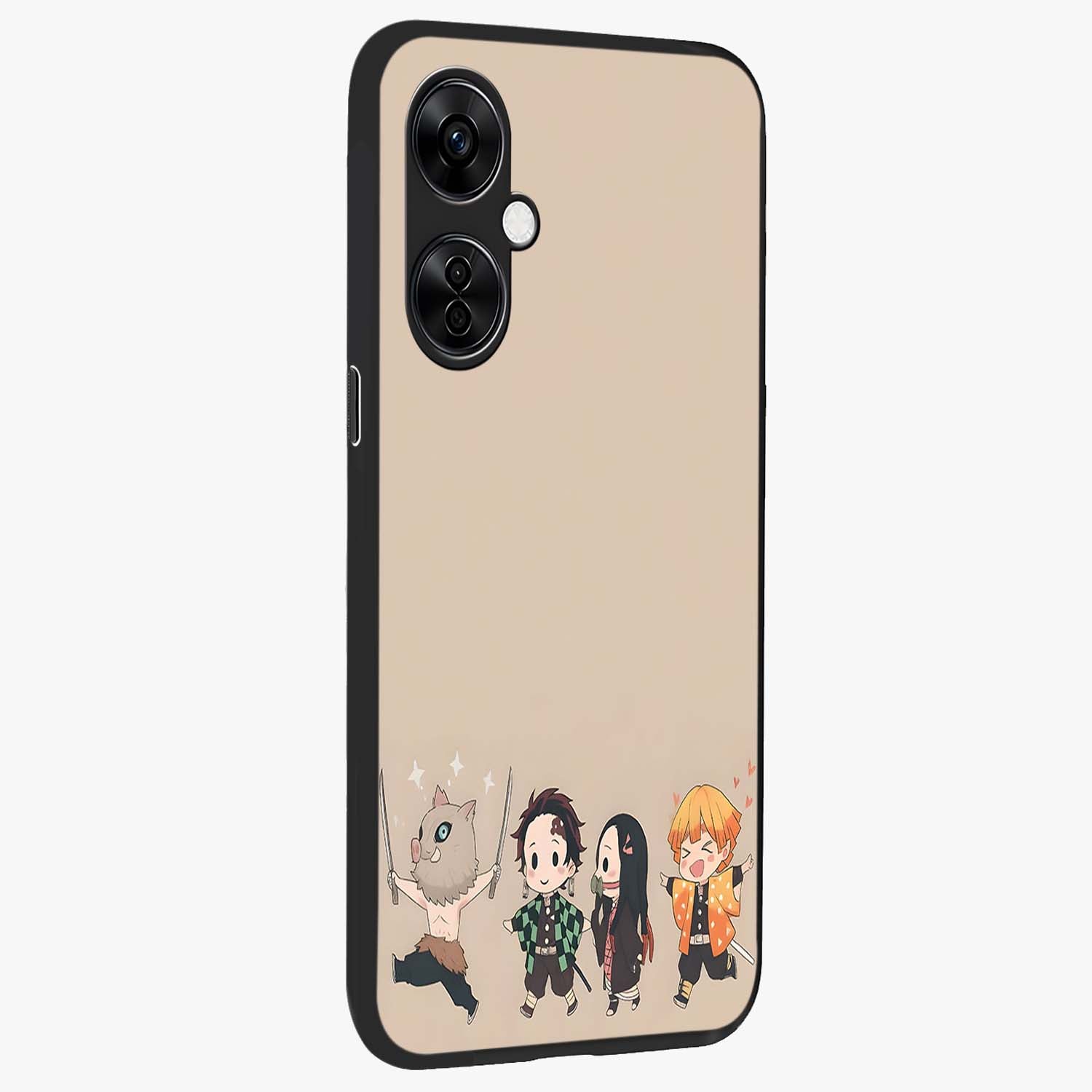 Chibi Demon Squad Glass Case for 1+Nord CE 3 Lite side