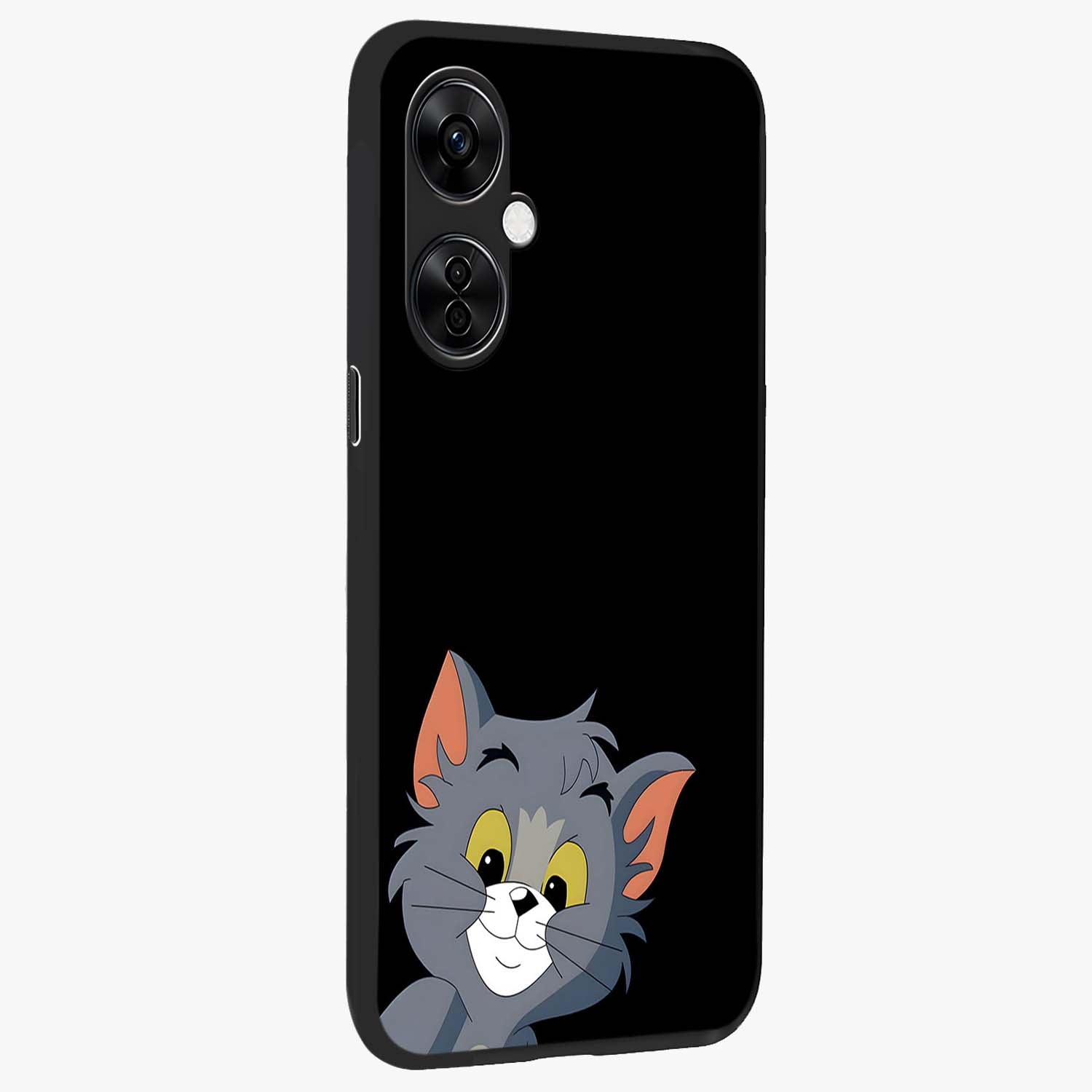 Forever Chasing Love Tom Glass Case for 1+Nord CE 3 Lite side perspective highlighting expressive illustration and premium edges