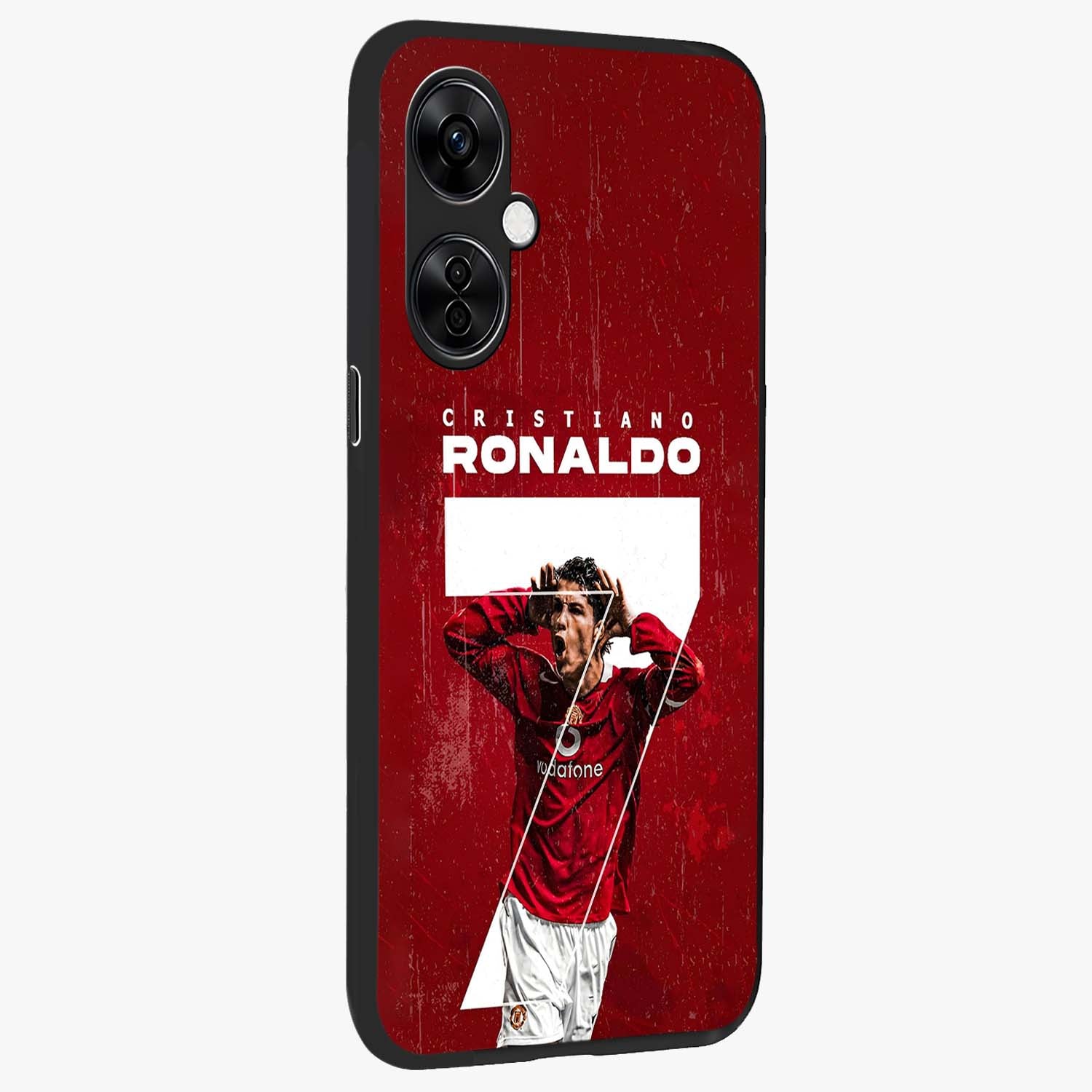 Goal Celebration Legacy Glass Case for 1+Nord CE 3 Lite side perspective highlighting bold detailing and premium edge finish