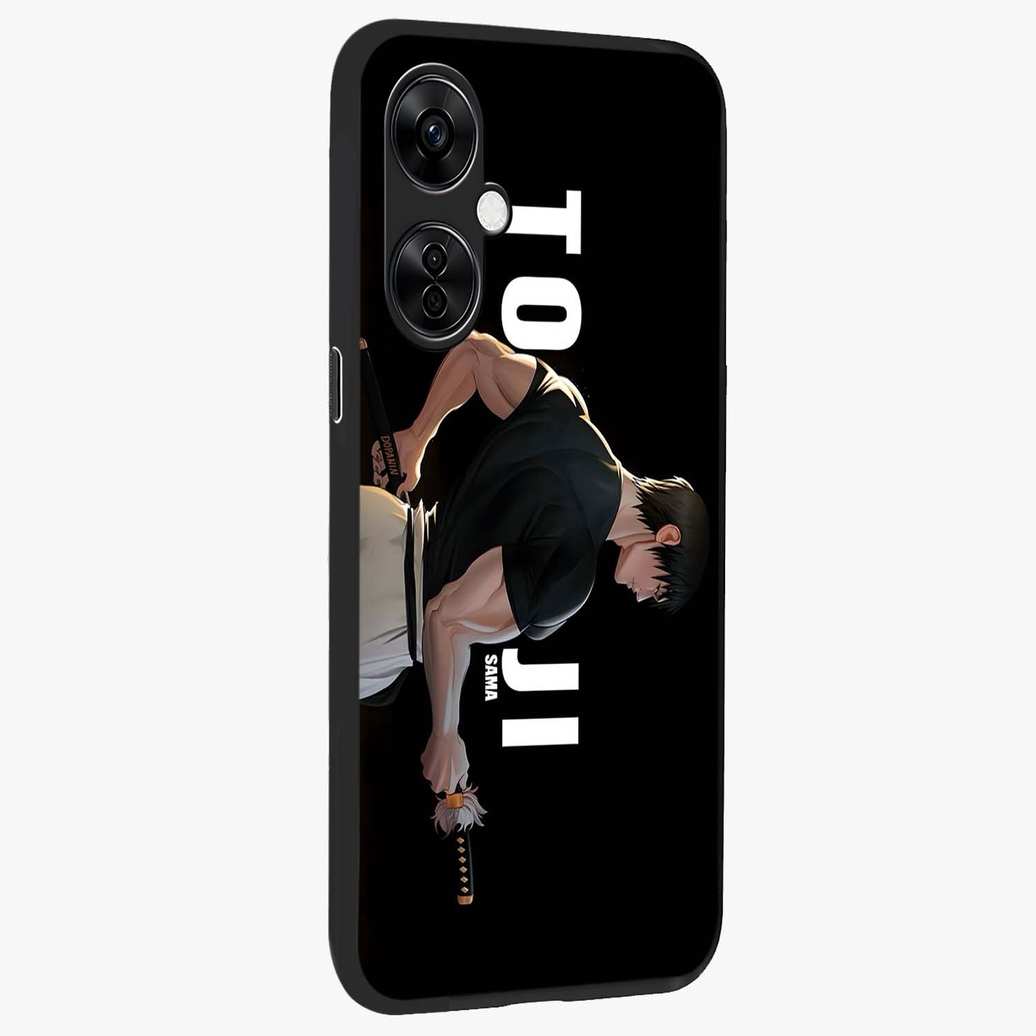 Midnight Blade Resolve Glass Case for 1+Nord CE 3 Lite side perspective highlighting bold textures and sleek premium build