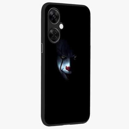 Midnight Madness Smile Glass Case for 1+Nord CE 3 Lite side perspective highlighting expressive textures and sleek edges