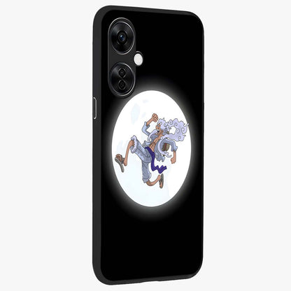 Moonlit Freedom Dance Glass Case for 1+Nord CE 3 Lite side perspective highlighting dynamic detailing and premium edge finish