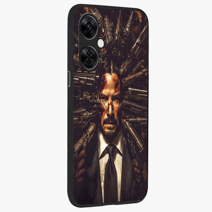 Relentless Shadow Assassin Glass Case for 1+Nord CE 3 Lite side perspective highlighting sharp textures and sleek premium build