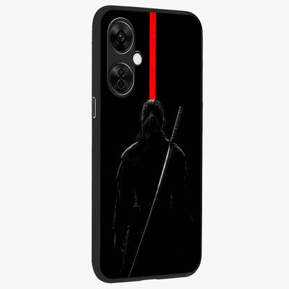 Silent Blade Resolve Glass Case for 1+Nord CE 3 Lite side perspective highlighting sharp textures and sleek premium build