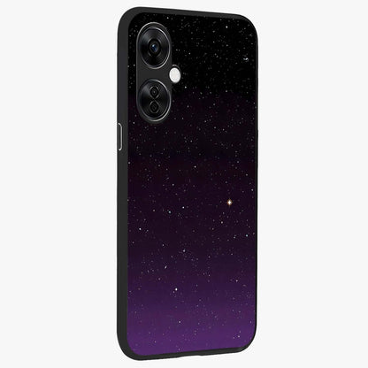Violet and Black Shade Glass Case for 1+Nord CE 3 Lite side perspective highlighting smooth gradient textures and sleek build