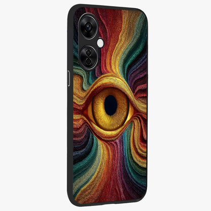 Visionary Flame Core Glass Case for 1+Nord CE 3 Lite side perspective highlighting dynamic textures and sleek premium build