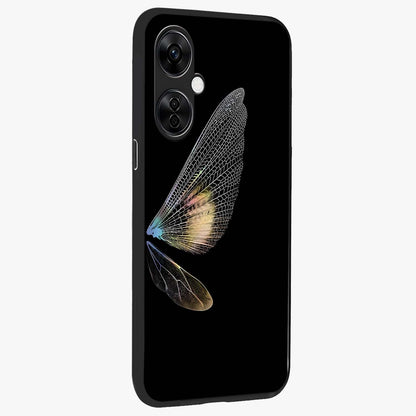 Whispers of Wings Glass Case for 1+Nord CE 3 Lite side perspective highlighting light airy textures and premium edges