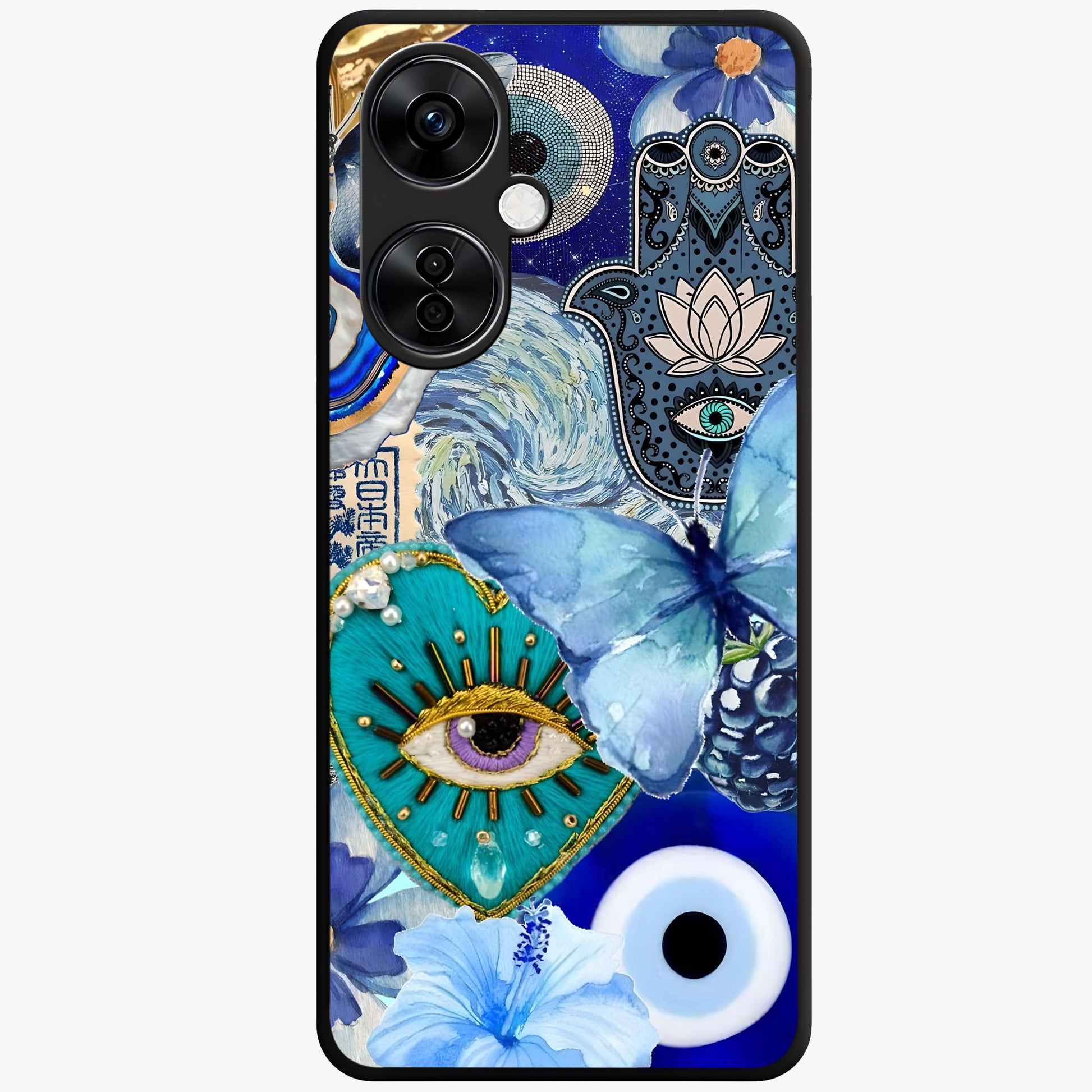 Audrey Zivan Glass Case for 1+Nord CE 3 Lite stylish front view featuring bold artistic aesthetic design