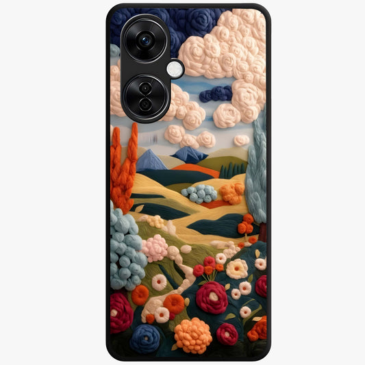 Cloud Cotton Meadows Printed Glass Case for OnePlus Nord CE 3 Lite |1+Nord CE 3 Lite