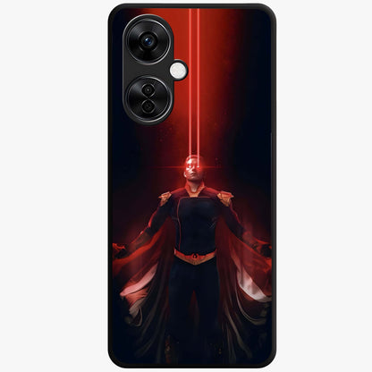 Crimson Vision Ascension Glass Case for 1+Nord CE 3 Lite bold front view featuring visionary crimson themed artwork