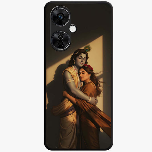 Divine Eternal Love Glass Case for 1+Nord CE 3 Lite elegant front view featuring romantic spiritual artwork in soft tones