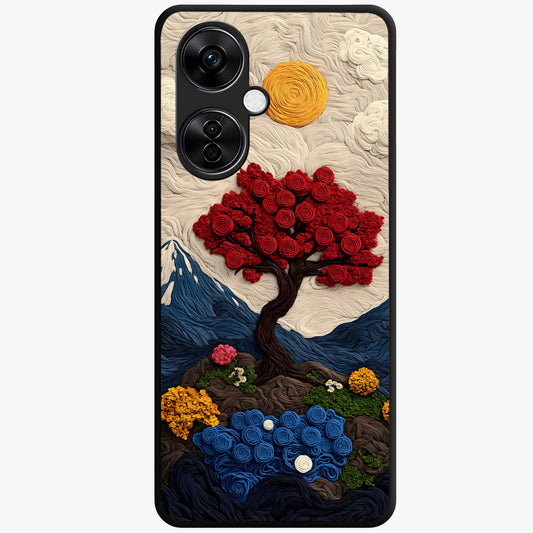 Eternal Nature Tapestry Glass Case for 1+Nord CE 3 Lite elegant front view featuring intricate nature tapestry artwork