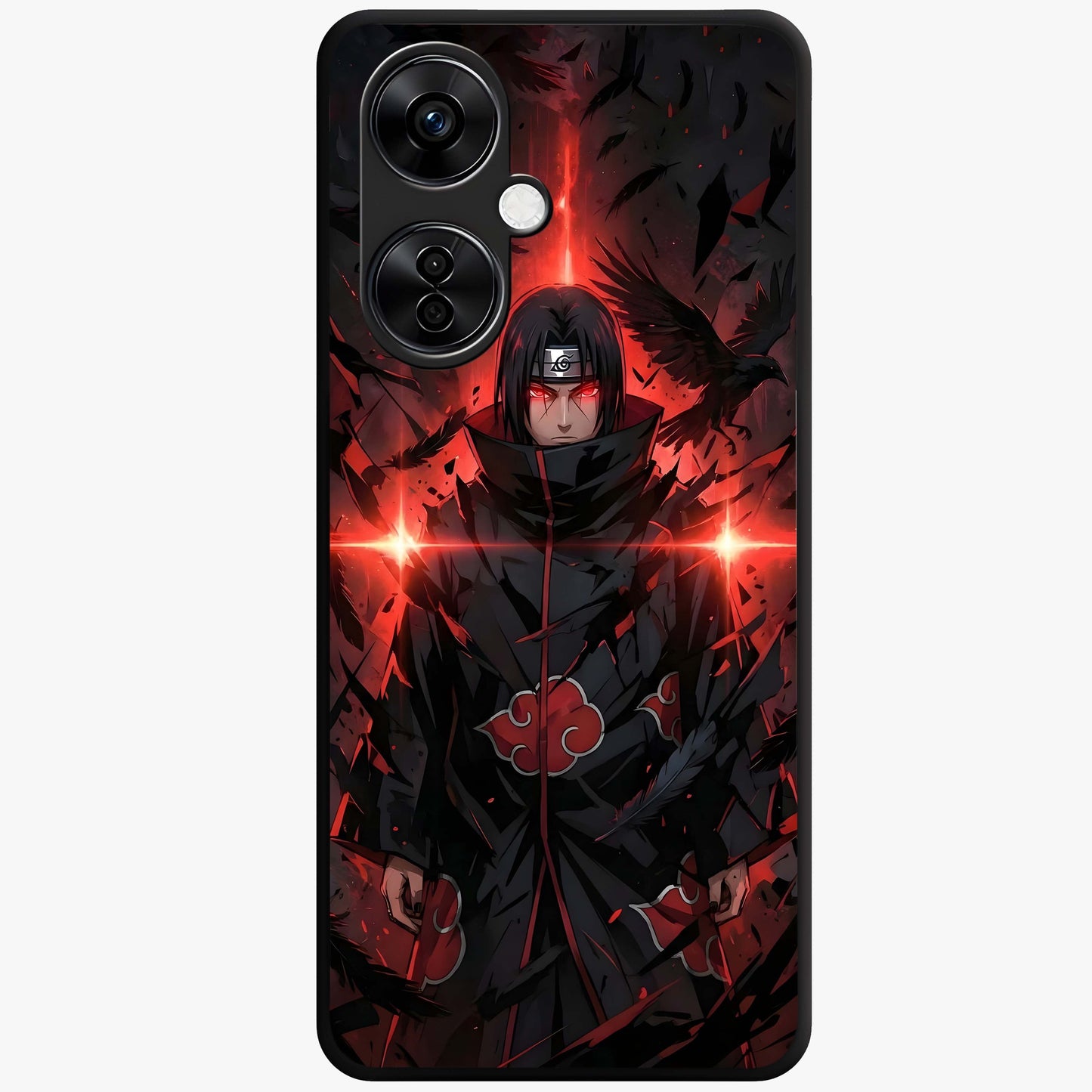 Focused Blade Discipline Glass Case for 1+Nord CE 3 Lite bold front view featuring sharp blade inspired artistic artwork