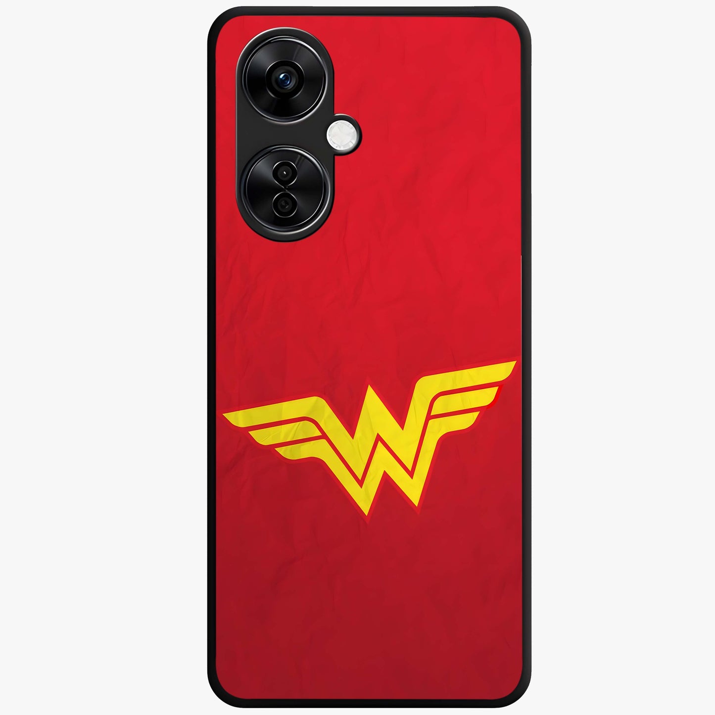 Legendary Wonder Power Glass Case for 1+Nord CE 3 Lite dynamic front view featuring bold superhero inspired artwork