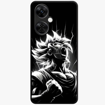 Limitless Power Unleashed Glass Case for 1+Nord CE 3 Lite intense front view featuring bold high energy artwork