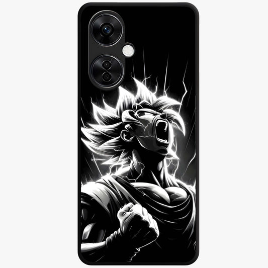 Limitless Power Unleashed Glass Case for 1+Nord CE 3 Lite intense front view featuring bold high energy artwork