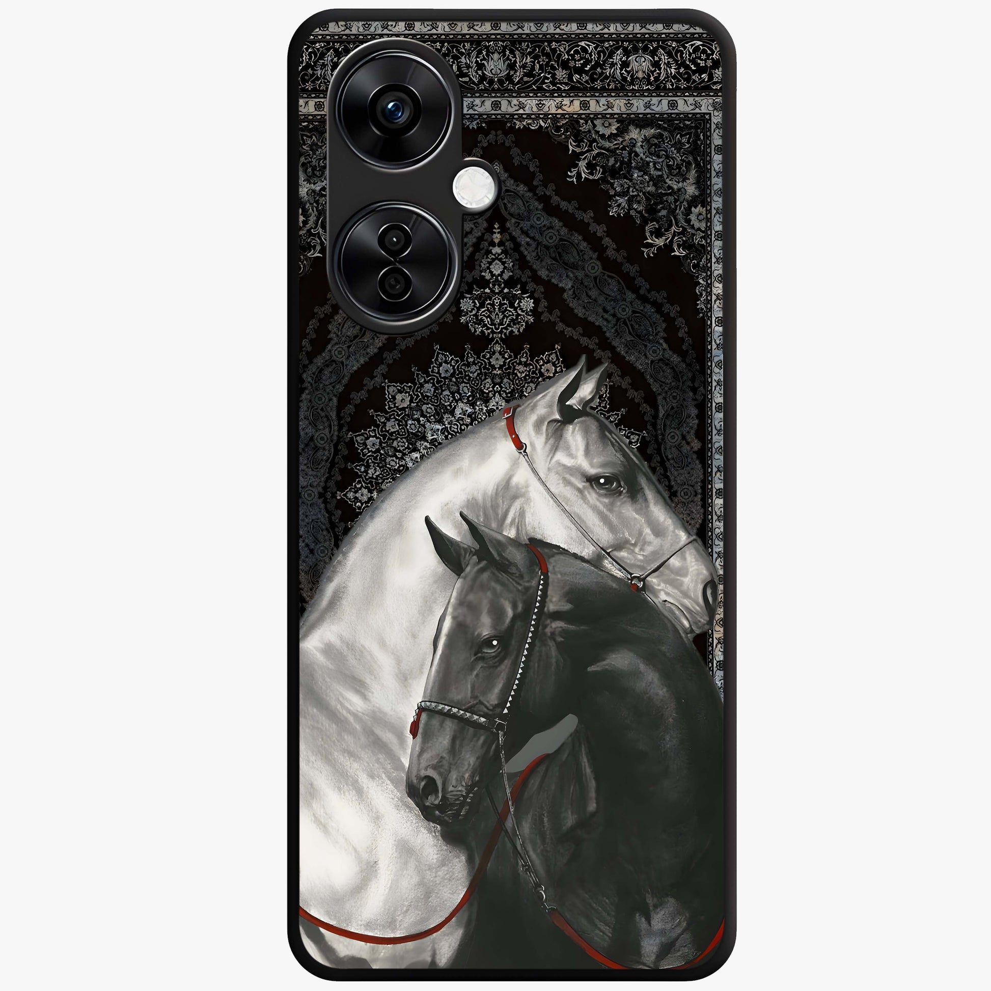 Majestic Ride Legacy Glass Case for 1+Nord CE 3 Lite bold front view featuring dynamic ride inspired artwork