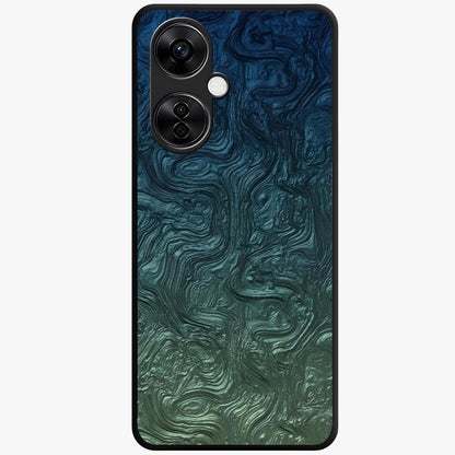 Marble Dream Blur Glass Case for 1+Nord CE 3 Lite elegant front view featuring soft marble texture with dreamy blur effect