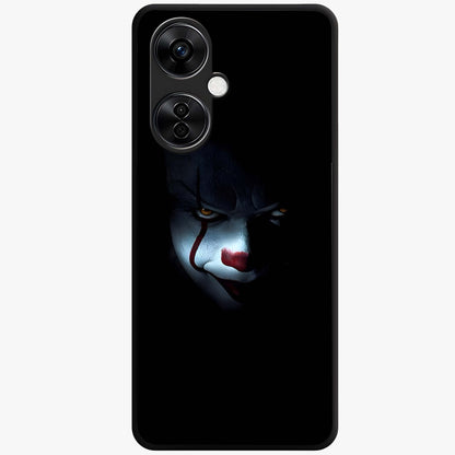 Midnight Madness Smile Glass Case for 1+Nord CE 3 Lite edgy front view featuring bold smile artwork in dark aesthetic tones